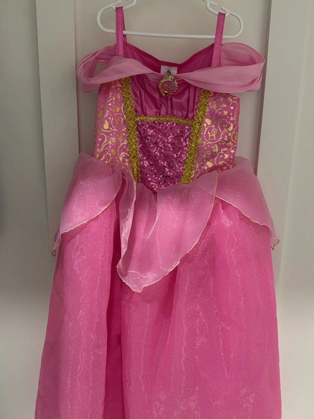 Authentic Disney Store Girls Sleeping Beauty Princess Aurora Dress